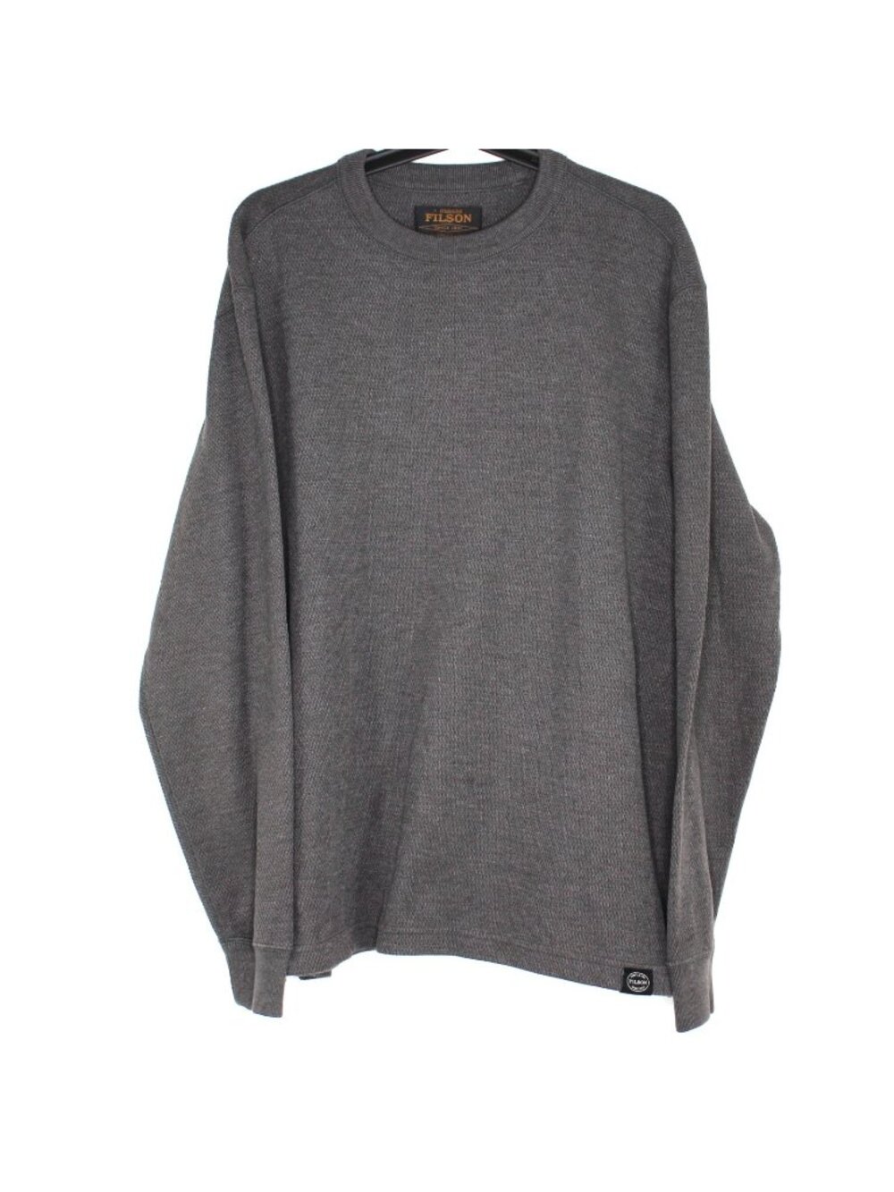 C.C. Filson Mens Large Waffle Knit Thermal Long Sleeve Sweater M1142
